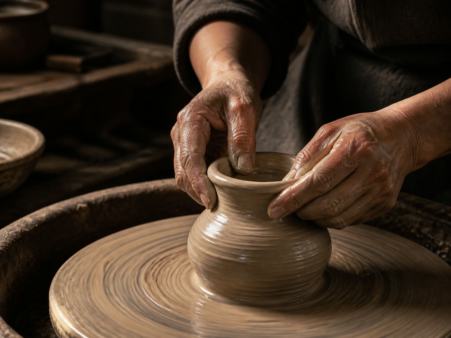 Local pottery artisan