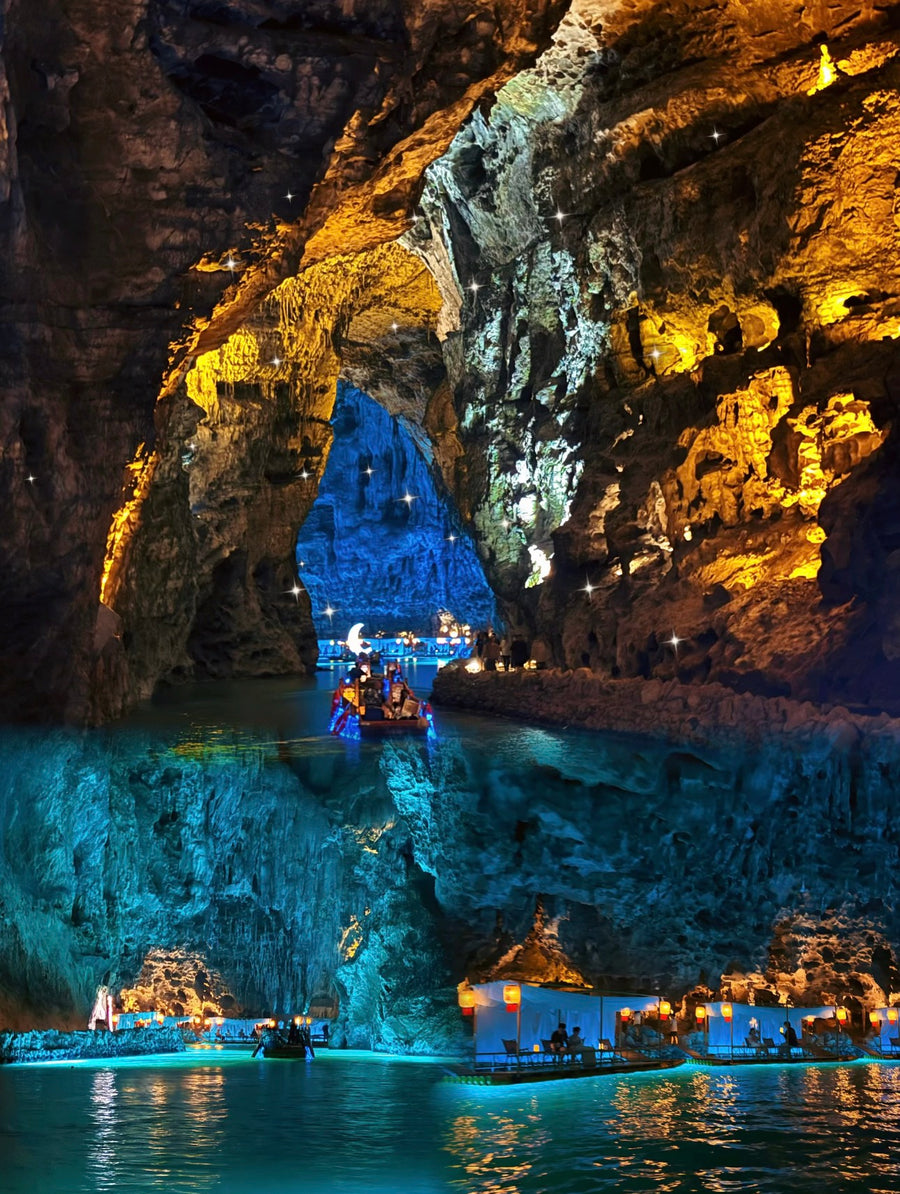 Xingwen Stone Sea Geopark Sichuan: Slide Into a Giant Karst Cave! Entry with 200m Cave Slide, Underground River Boat, Geology Museum & Shuttle
