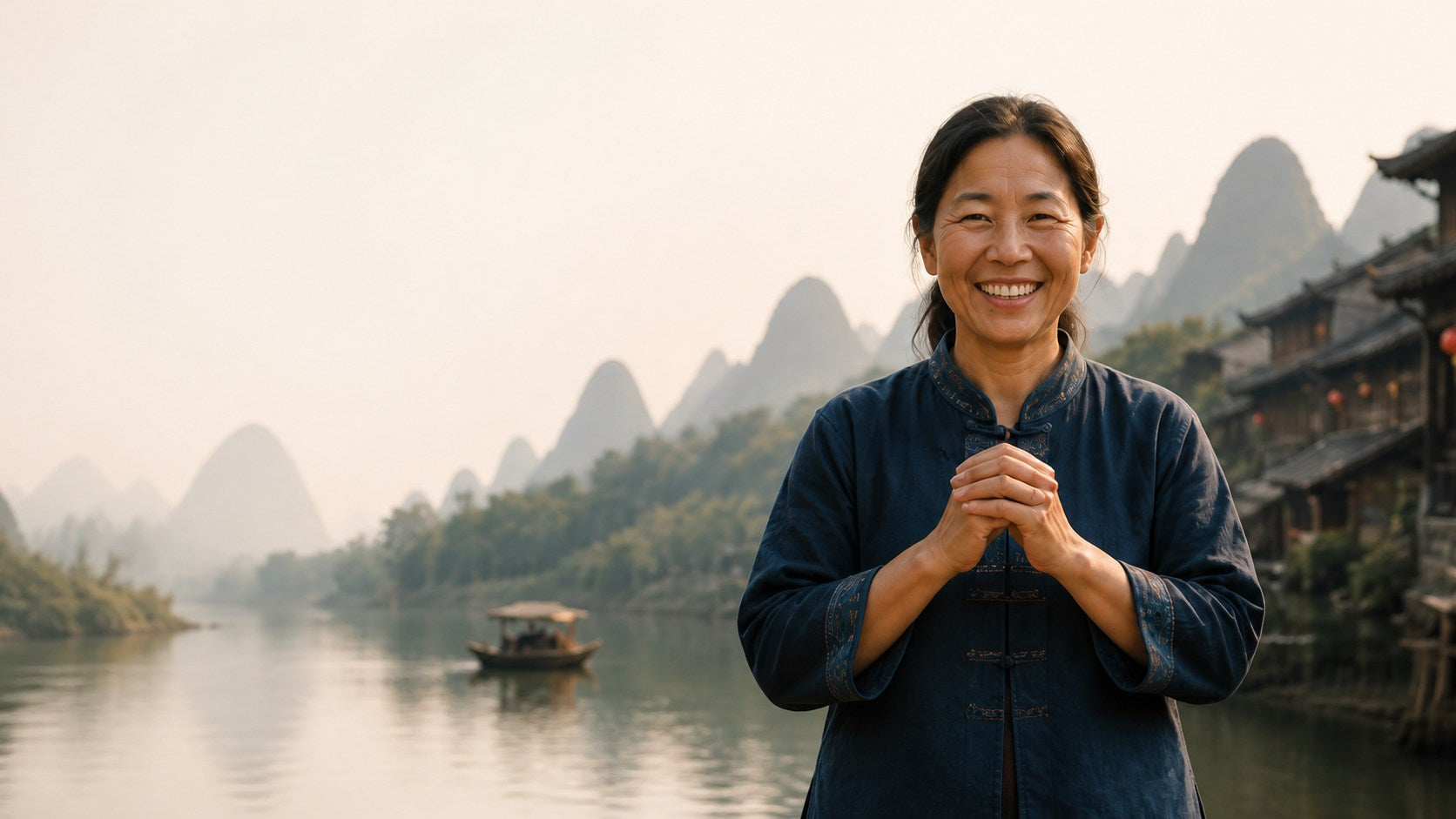 A welcoming local host in China
